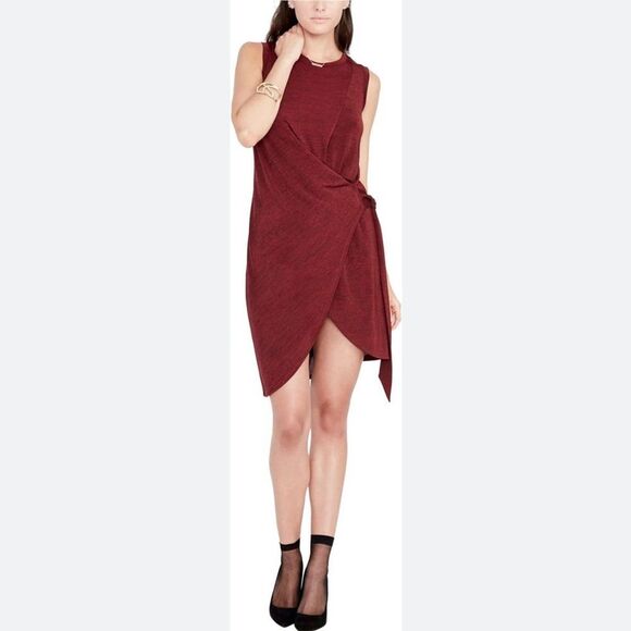 Rachel Rachel Roy Womens Draped Wrap‎ Dress Dark Red size small - Picture 1 of 15
